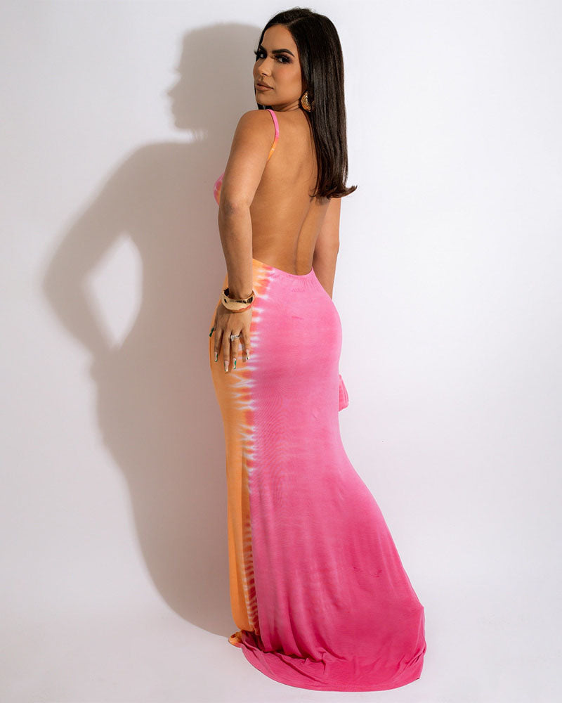 Vestido estampado francés espiga