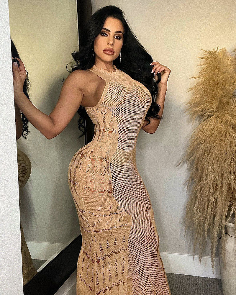 Bodycon Knit Maxi Dress